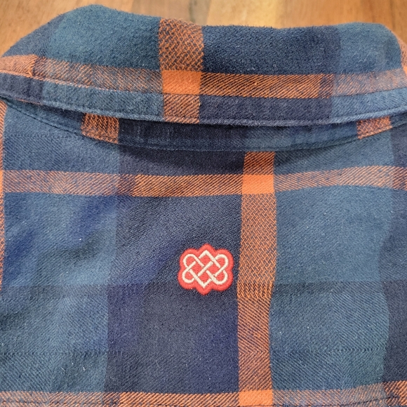 Men's Sherpa Adventure Gear Soft Flannel Shirt Long Sleeve Button Front Large - Picture 6 of 13